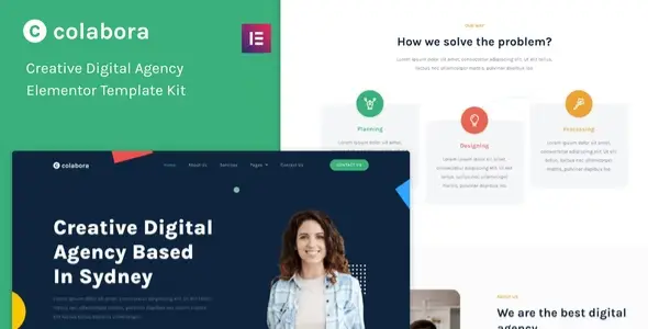 Colabora – Creative Digital Agency Elementor Template Kit